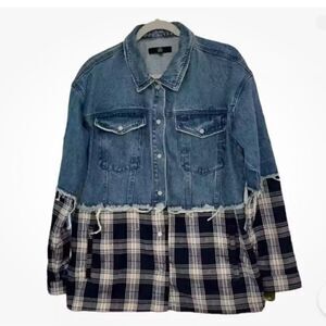 Misguided Oversized Blue Denim
Jacket(Size 6)